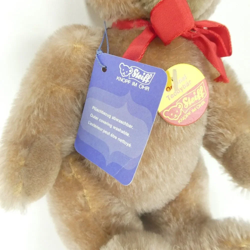 Steiff Teddy Bear Mohair Jointed NWT Vintage 10